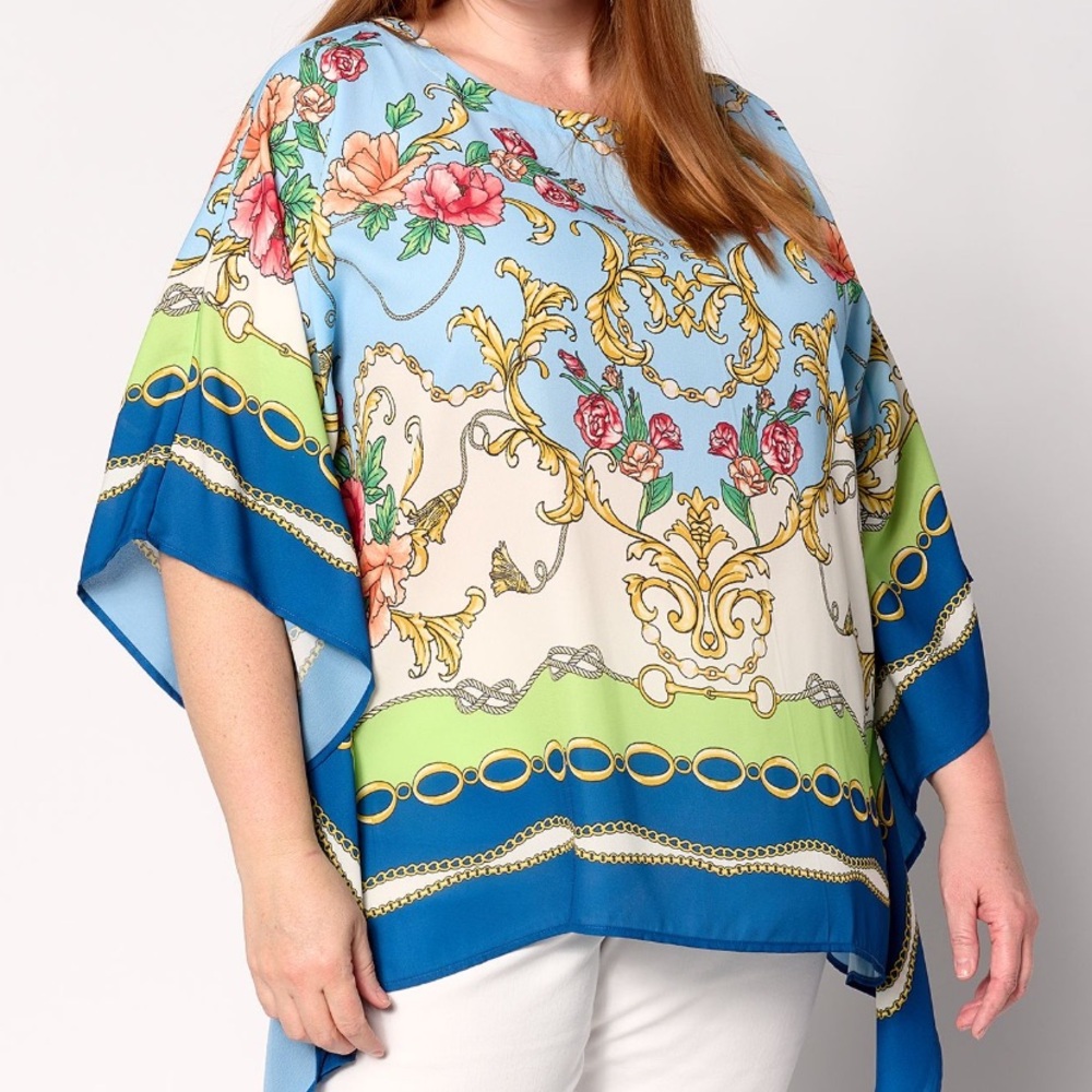 Kim Gravel Poncho Top size XL